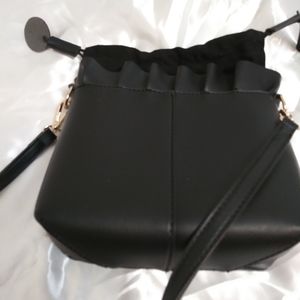 Black Bucket Purse